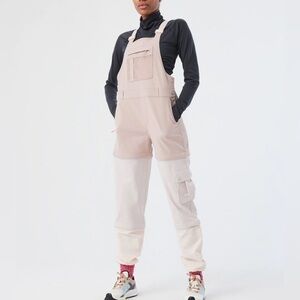 Outdoor Voices RecTrek Zip Off Overalls in Cream